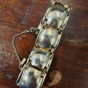 Vintage Gold Tone Chunky Monet Bracelet